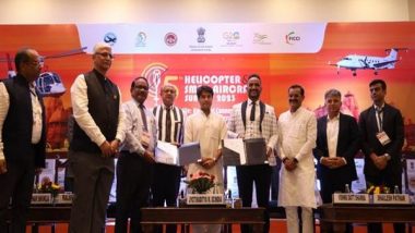 Business News | Jyotiraditya Scindia Inaugurates ‘Heli Summit 2023’ and ‘UDAN 5.2’ in Khajuraho