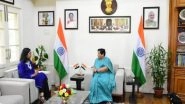 India News | DCW Chairperson Swati Maliwal Calls on Manipur Governor Anusuiya Uikey, Discuss Atrocities Against Women in Conflict-hit State