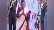 India News | President Draupadi Murmu Arrives on 3-day Visit to Odisha