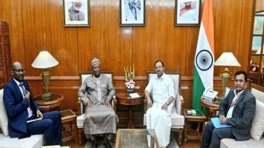 World News | MoS Muraleedharan Discusses Cooperation in Trade, Health with Gambia High Commissioner