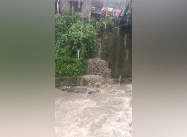 India News | Dehradun: Sahatradhara River in Spate Due to Constant Downpours