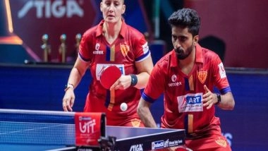 Sports News | Sathiyan Outshines Sharath; Dabang Delhi TTC and Chennai Lions Enter Semis in Ultimate Table Tennis&nbsp;