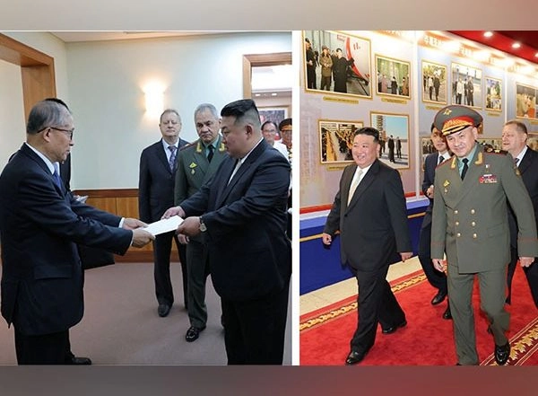 World News | North-Korea: Kim Jong-un Welcomes Russian, Chinese Delegations on Occasion of Armistice Anniversary