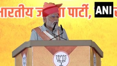 India News | Red Diary Has Congress' Black Deed: PM Modi's Sharp Attack on Gehlot Govt in Rajasthan