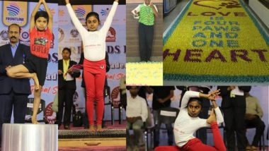 Business News | Frontline School Students Shine, Set Astonishing World Records in Yoga, Memory Skills, and Artistry