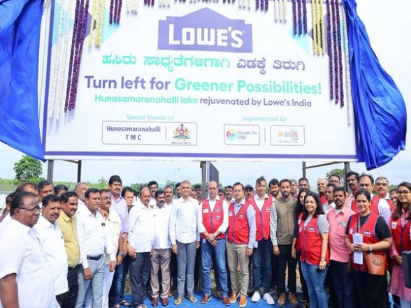 Business News | Lowe's India Completes Rejuvenation of Bengaluru's Hunasamaranahalli Lake - Vimarsana News