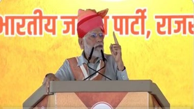 India News | PM Narendra Modi Inaugurates Development Projects in Rajasthan's Sikar