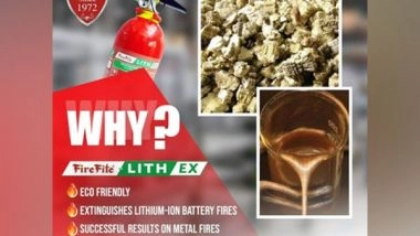 Business News | Fire Safety Revolutionized with FIREFITE LITHEX EXTINGUISHER - Supporting Electric Vehicle Growth in India