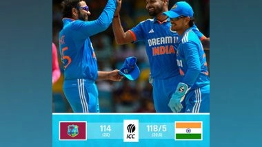 Sports News | Ishan, Kuldeep Shine as Indian Downs West Indies by Five Wickets