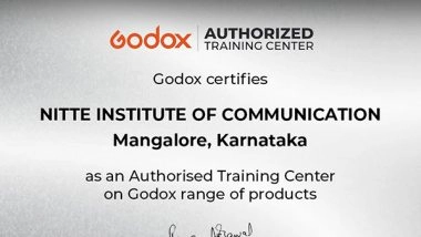 Business News | Nitte Institute of Communication (NICO) Becomes India's Only Media & Communication Institute to Earn the Coveted Godox Certification