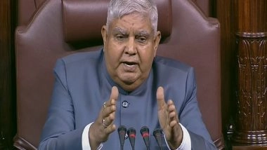 India News | Monsoon Session: Rajya Sabha Chairman Dhankhar Holds Meeting with Opposition Leaders to End Deadlock in House