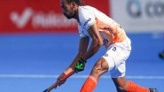 Sports News | Hockey India Congratulates Hardik Singh on Completing 100 International Appearances
