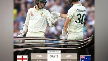 Sports News | Ashes, 5th Test: Australia Gain Slender 12-run Lead as England Pacers Dominate (Day 2, Stumps)