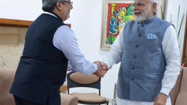 World News | Micron Technology Chief Sanjay Mehrotra Calls on PM Modi, Discusses Plans to Bolster Semiconductor Manufacturing Within India