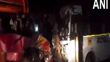 India News | Maharashtra:  Six Dead as 2 Buses Collide on National Highway in Buldhana