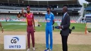 Sports News | West Indies Win Toss, Opt to Field Against India in Second ODI; Kohli, Rohit Rested