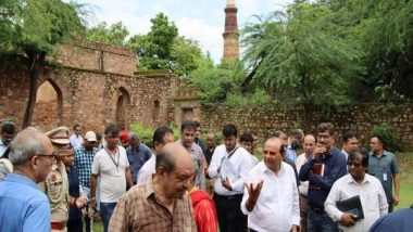 India News | Delhi LG Visits Mehrauli Archaeological Park, Sanjay Van to Take Stock of Restoration Works