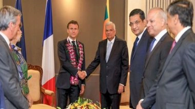 World News | Macron Becomes 1st French President to Visit Sri Lanka, Pledges Assistance in Debt Restructuring