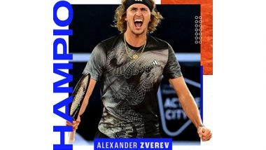 Sports News | Hamburg European Open: Zverev Defeats Djere in Final, Ends Germany's 30-year Wait for Men's Singles Champion