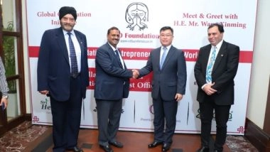 Business News | Founder Bijender Goel Urges Diplomats to Back Recognition of Modern Pythian Games on Par with Olympics and Emphasizes International Cooperation