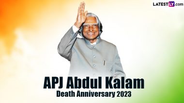 APJ Abdul Kalam’s 8th Death Anniversary: Inspirational Quotes by the Missile Man of India That Continue To Motivate People Aiming To Build a Better Future