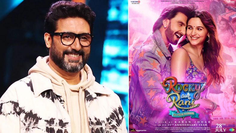 Rocky Aur Rani Kii Prem Kahaani Review: Abhishek Bachchan Hails Karan Johar’s Film Starring Ranveer Singh – Alia Bhatt as a ‘Complete Family Entertainer’ (View Post)