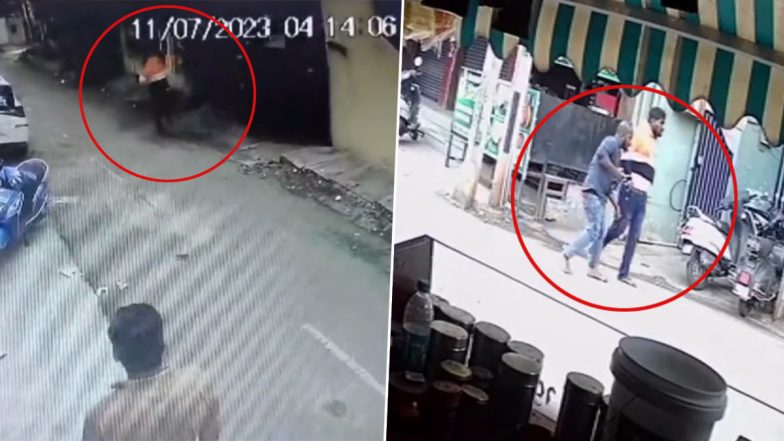 Bengaluru Double-Murder Video: CCTV Footage Showing Two Accused Fleeing Spot After Killing Aeronics Media CEO and MD Surfaces Online