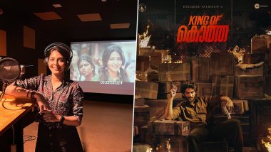 King of Kotha: Aishwarya Lekshmi Completes Dubbing of Upcoming Gangster Drama; Check Out Actress’ Still From the Film Starring Dulquer Salmaan (View Pic)