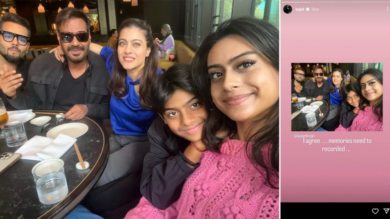 Ajay Devgn Shares a Glimpse of His 'Sacred' Brunch With Family, Wife Kajol Reacts (View Pic)