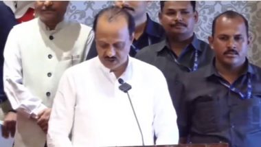 Ajit Pawar Sworn-In As Maharashtra Deputy CM for Third Time in 3 Years, ‘Splits’ NCP