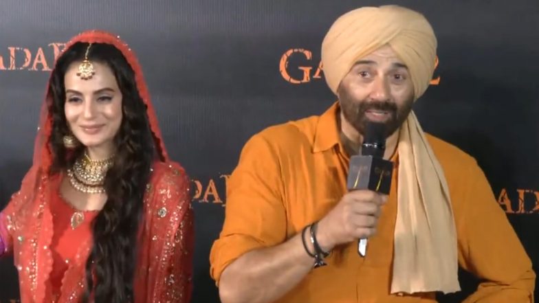 Gadar 2: Sunny Deol Talks About India- Pakistan Relationship at the Trailer Launch, Says 'There Is Love On Both Sides' (Watch Video)