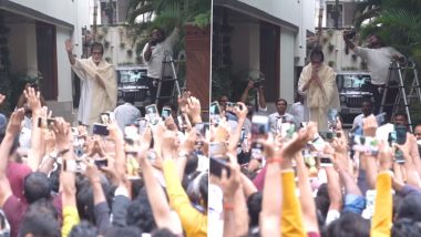 Amitabh Bachchan Thanks Fans for Their Affection, Shares Video of Him Meeting Them Outside Jalsa ‘Every Sunday Since 1982’ – WATCH