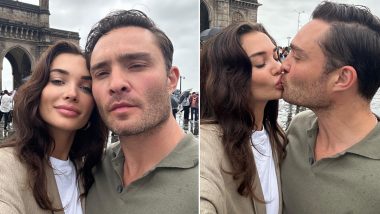 Amy Jackson and Ed Westwick Share a Kiss at Gateway of India, Couple Shares Pics and Videos From Their Mumbai Outing