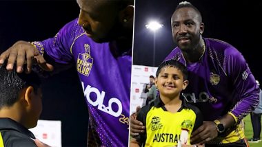 Class Act! Andre Russell Checks on Young Fan Who Got Injured From One of His Sixes Hit During LA Knight Riders vs Washington Freedom MLC 2023 Match (Watch Video)