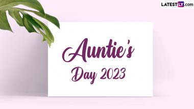 Auntie's Day 2023 Wishes: WhatsApp Stickers, Images, HD Wallpapers and SMS To Celebrate the Unique Bond Between Aunts and Their Niblings