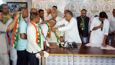 Haryana: 12 Sitting MLAs, Former Municipality Chairman Join Congress in Presence of Opposition Leader Bhupinder Singh Hooda