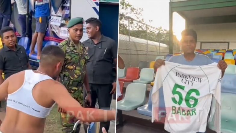 Babar Azam Wins Hearts! Pakistan Captain Gifts His Jersey to Young Fan After PAK vs SL 2nd Test 2023, Video Goes Viral