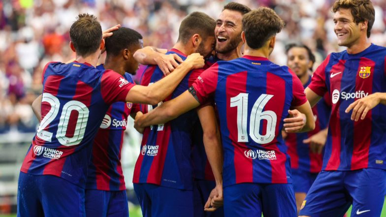 How to Watch AC Milan vs Barcelona Live Streaming Online? Get Telecast Details of Club Friendly 2023 Football Match With Time in IST