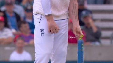 Ben Stokes Rearranges Bails on Day 4 of ENG vs AUS 5th Test in Ashes 2023, Picture Goes Viral