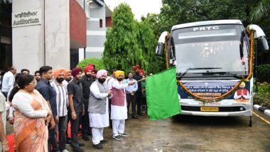 Punjab CM Bhagwant Mann Flags Off 72 Government School Principals to Singapore for Training (See Pics)