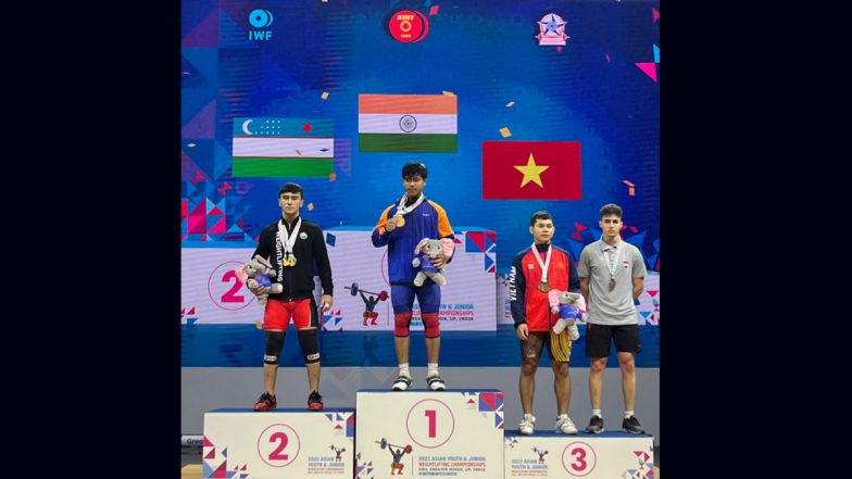 India’s Bharali Bedabrate Wins Gold Medal in Snatch, Silver in Clean and Jerk at Asian Youth and Junior Weightlifting Championships 2023