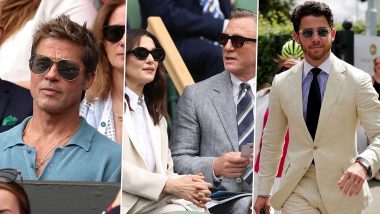 Wimbledon 2023 Final: Brad Pitt, Hugh Jackman, Ariana Grande, Andrew Garfield and Other Hollywood Actors Grace the Grand Slam Event (View Pics)