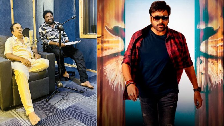 Bholaa Shankar: Brahmanandam To Make Cameo Appearance in Chiranjeevi’s Upcoming Action Entertainer; Makers Share Veteran Actor’s Pics From Dubbing Session