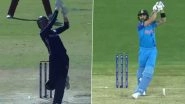 Brandon McMullen Does a Virat Kohli! Watch Scotland Batter Hit a Shot Similar to That of Indian Star&rsquo;s Famous Six During ICC World Cup 2023 Qualifier vs West Indies