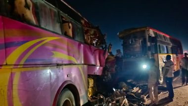 Buldhana Bus Accident: Five Killed, 20 Injured As Two Buses Collide On Malkapur Flyover in Maharashtra