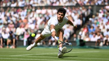 Carlos Alcaraz Beats Novak Djokovic To Win Wimbledon 2023 Men’s Singles Title; World No 1 Clinches Maiden Grand Slam on Grass Court