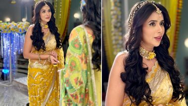Charu Asopa Shares Pics From the Sets of Kaisa Hai Yeh Rishta Anjana! Check Out Actress’ Look in Sheer Embellished Saree
