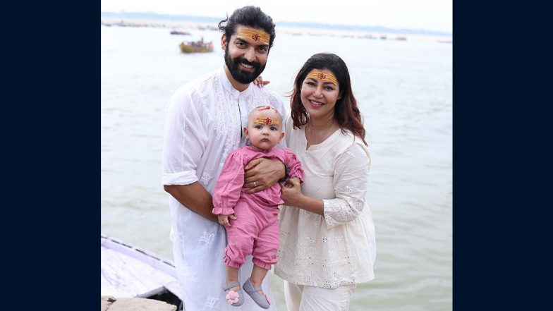 Debina Bonnerjee and Gurmeet Choudhary Share Pic of Their Baby Girl Divisha Post Her Mundan Ceremony at Varanasi’s Dashashwamedh Ghat