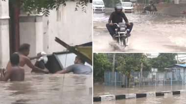 Delhi Flood Videos: Ring Road, GT Karnal Road and Several Low-Lying Areas Flooded as River Yamuna Overflows Following Incessant Rainfall, Vehicular Traffic Affected
