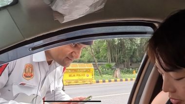 Delhi Traffic Police Constable Suspended for Taking Rs 5,000 From South Korean National As Fine Without Receipt (Watch Video)